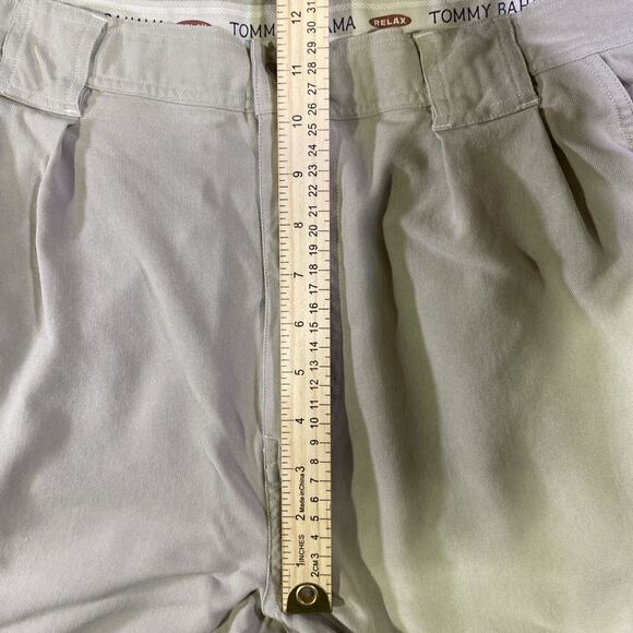 Tommy Bahama Brown Silk Relax Short Sz 36 Pleated Front Pockets Casual Belted - Picture 6 of 8